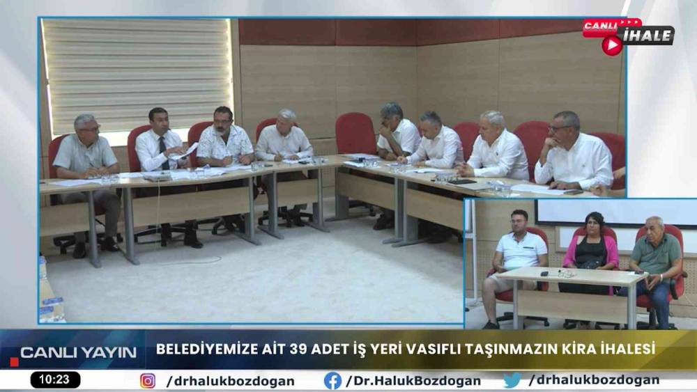 Tarsus Belediyesinin 39 iş yerinin kira ihalesi canlı yayınla yapıldı
