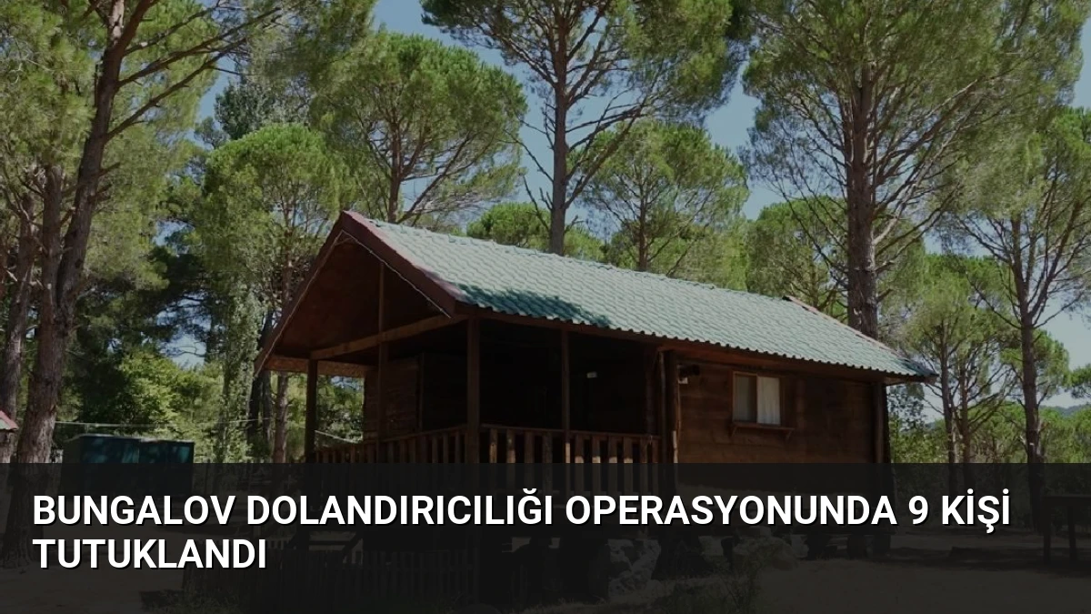 Bungalov Dolandırıcılığı Operasyonunda 9 Kişi Tutuklandı