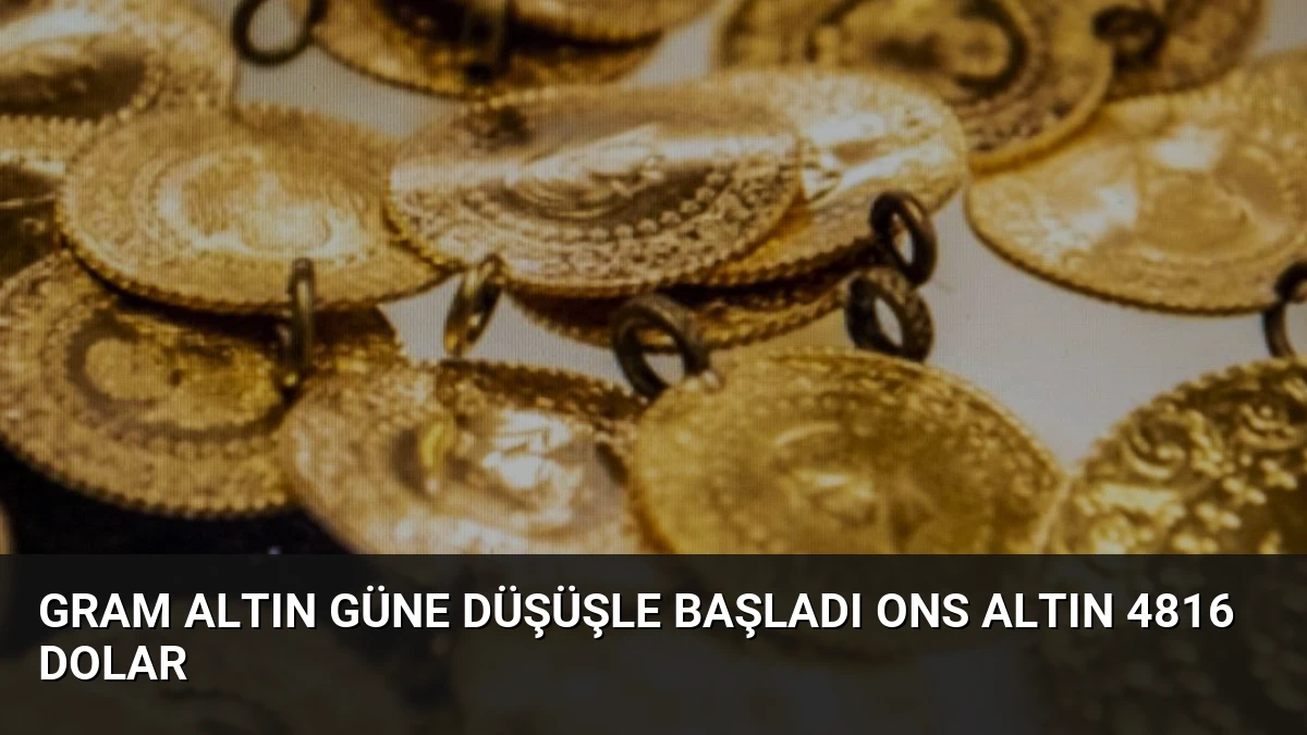 Gram Altın Güne Düşüşle Başladı Ons Altın 4816 Dolar