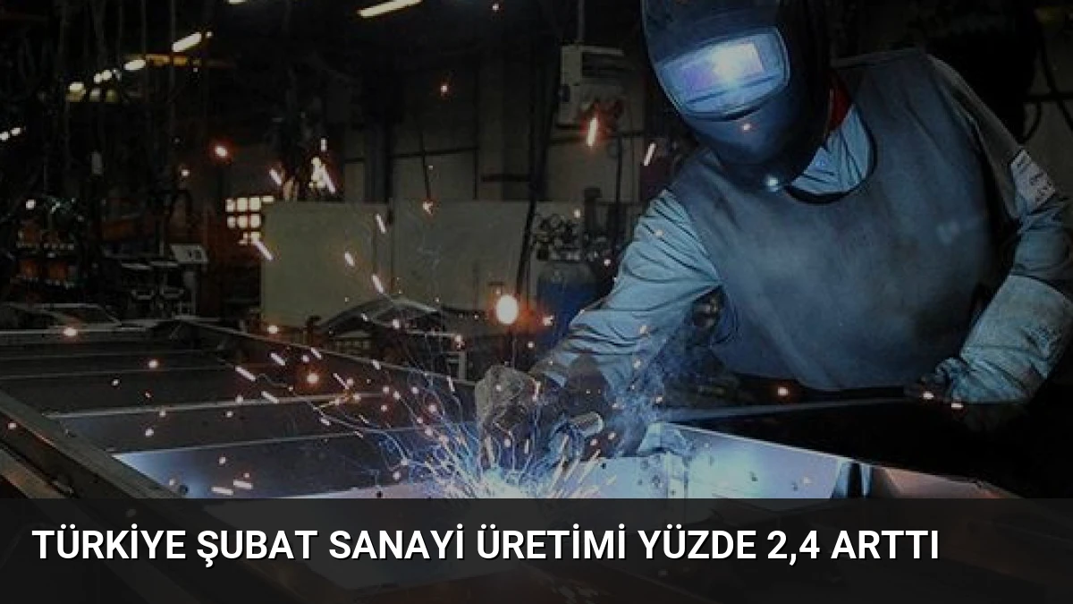 Türkiye Şubat Sanayi Üretimi Yüzde 2,4 Arttı