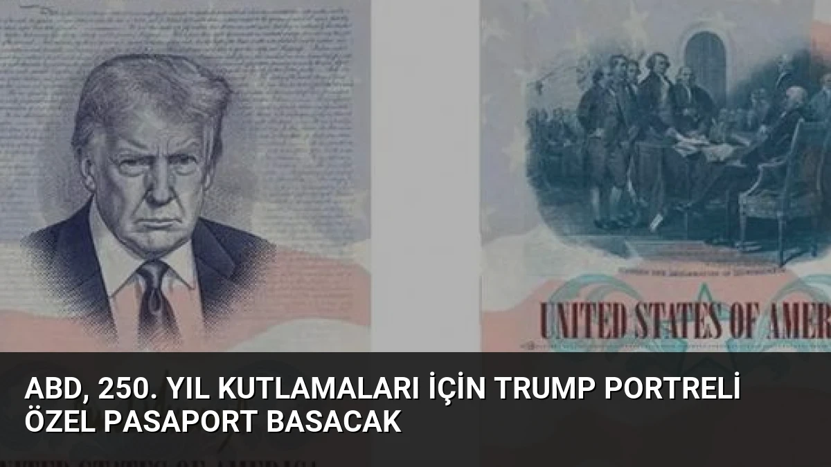 ABD, 250. Yıl Kutlamaları İçin Trump Portreli Özel Pasaport Basacak