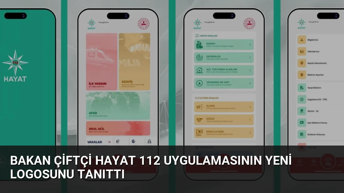 Bakan Çiftçi HAYAT 112 Uygulamasının Yeni Logosunu Tanıttı