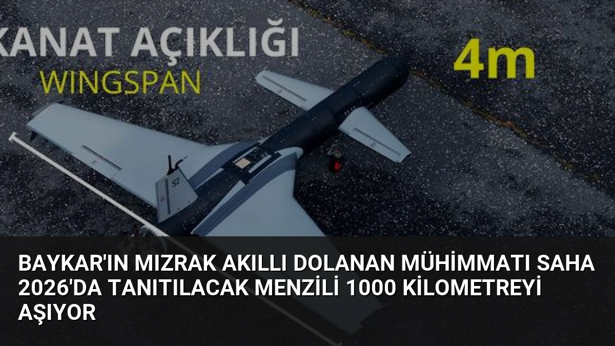 Baykar’ın Mızrak Akıllı Dolanan Mühimmatı SAHA 2026’da Tanıtılacak Menzili 1000 Kilometreyi Aşıyor
