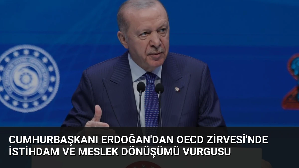 Cumhurbaşkanı Erdoğan’dan OECD Zirvesi’nde İstihdam ve Meslek Dönüşümü Vurgusu
