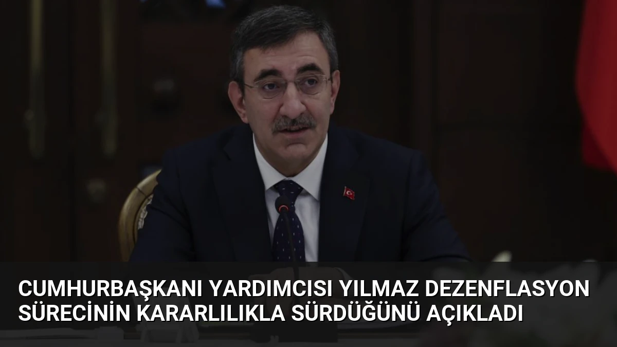 Cumhurbaşkanı Yardımcısı Yılmaz Dezenflasyon Sürecinin Kararlılıkla Sürdüğünü Açıkladı