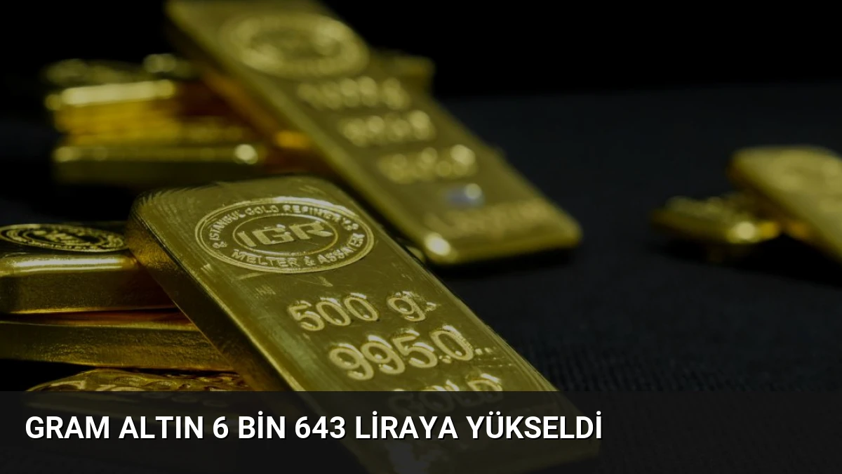 Gram Altın 6 Bin 643 Liraya Yükseldi