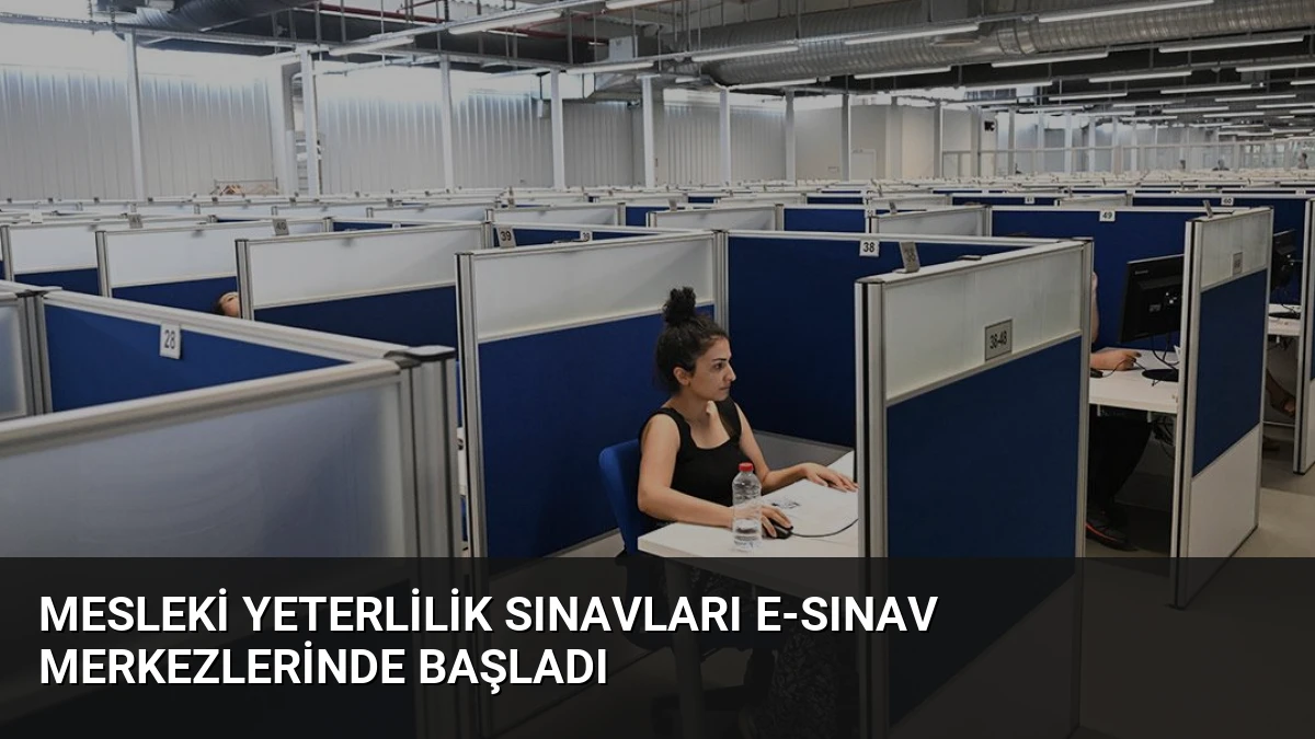Mesleki Yeterlilik Sınavları e-Sınav Merkezlerinde Başladı