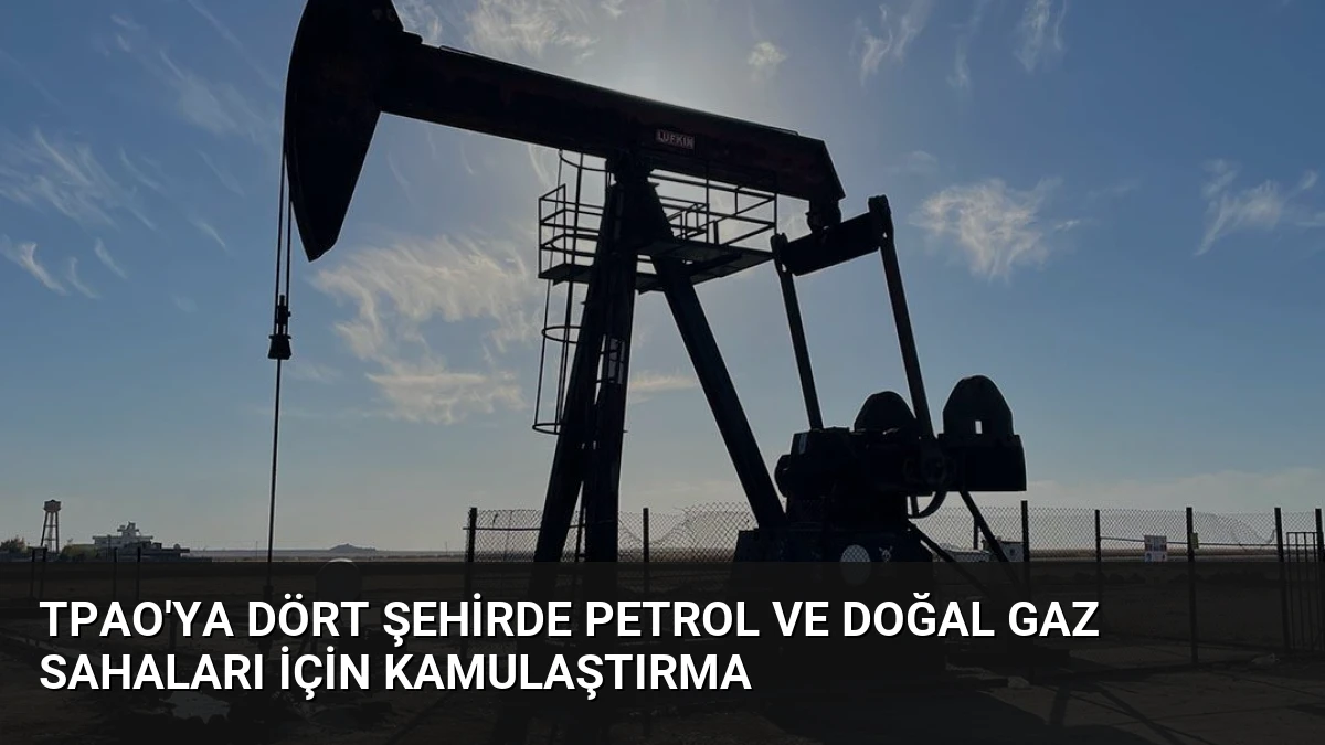 TPAO’ya Dört Şehirde Petrol ve Doğal Gaz Sahaları İçin Kamulaştırma