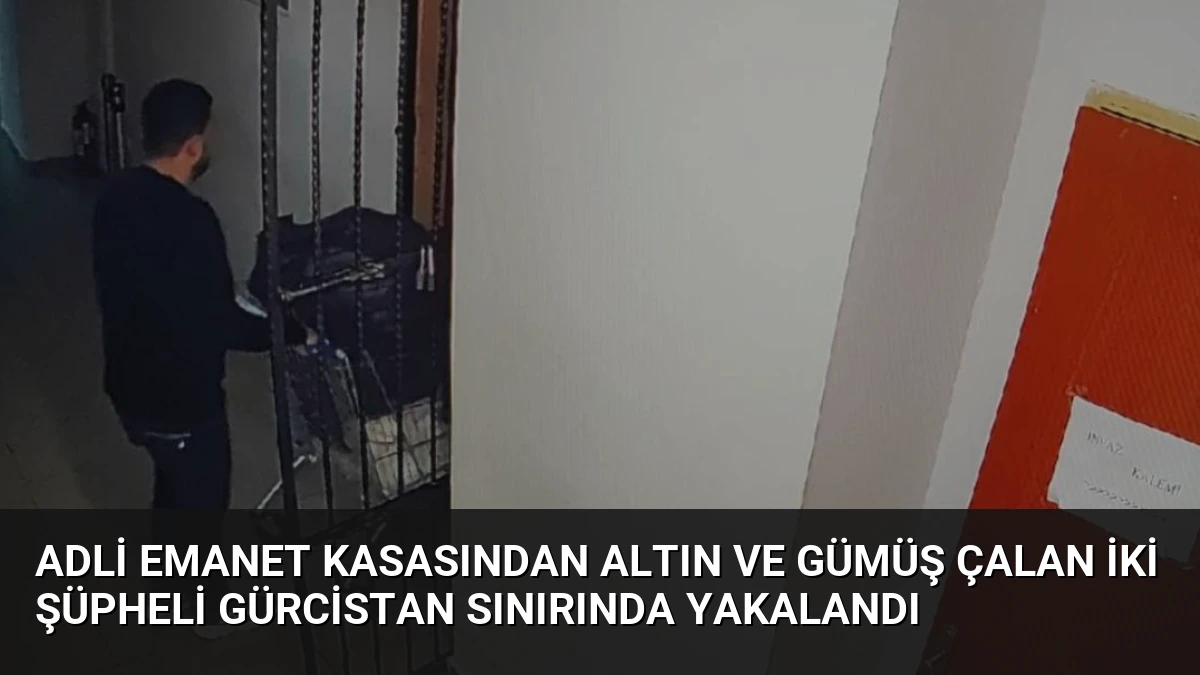 Adli Emanet Kasasından Altın ve Gümüş Çalan İki Şüpheli Gürcistan Sınırında Yakalandı