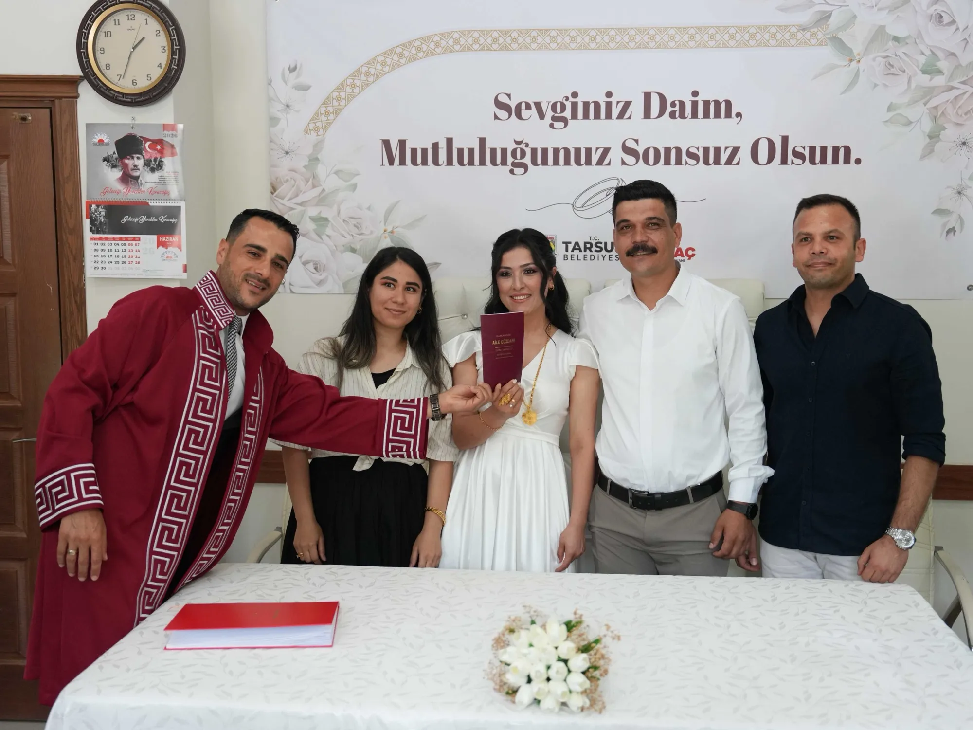 06.06.2026 TARİHİNE YOĞUN İLGİ: 25 ÇİFT MUTLULUĞA “EVET” DEDİ