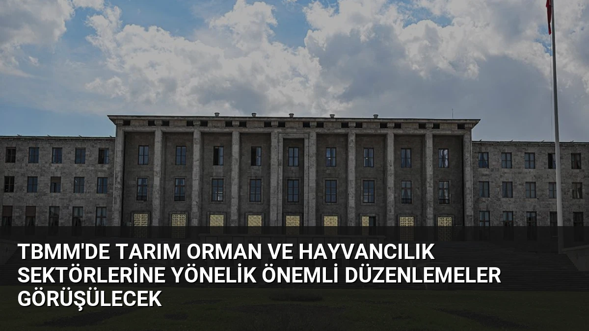TBMM’de Tarım Orman ve Hayvancılık Sektörlerine Yönelik Önemli Düzenlemeler Görüşülecek
