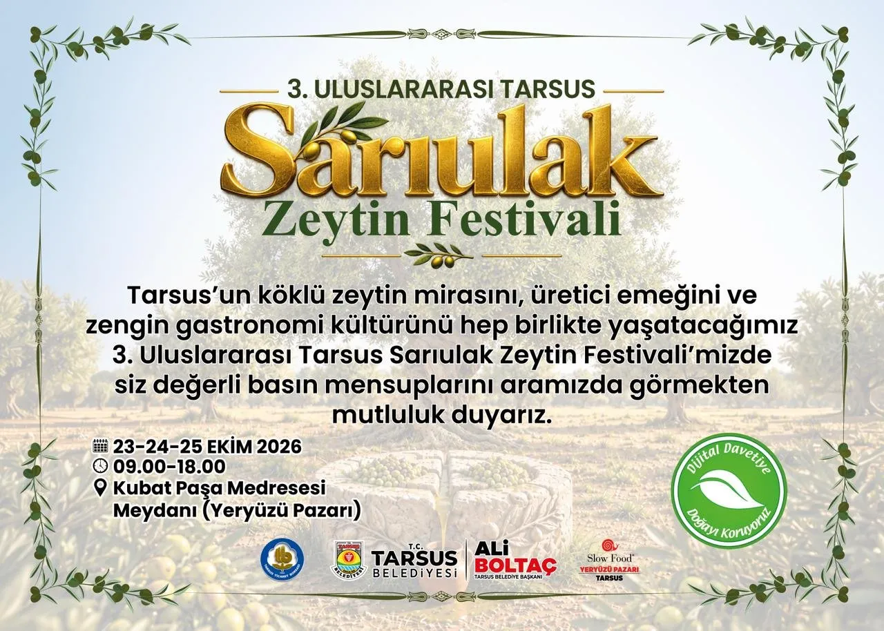 Tarsus Sarıulak Zeytin Festivali 23 25 Ekimde Yapılacak